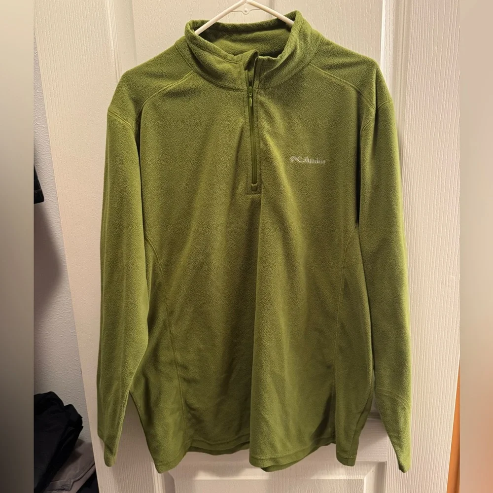 Columbia Men’s Olive Green Quarter-Zip Fleece